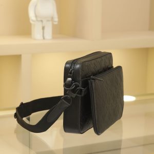 Alternative view of Full-Metal Hardware Crafted from supple Monogram Shadow embossed calf leather, this Discovery waist bag channels a relaxed, individualistic vibe with its vintage-inspired design. Front and rear zippered pockets provide easy access for your phone, keys, and cards. The adjustable waist belt also allows for shoulder or crossbody carry. Dimensions: 25 × 18.5 × 7 cm